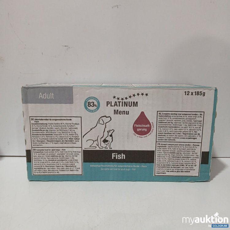 Artikel Nr. 973180: Platinum Menu Adult Fish 12×185g