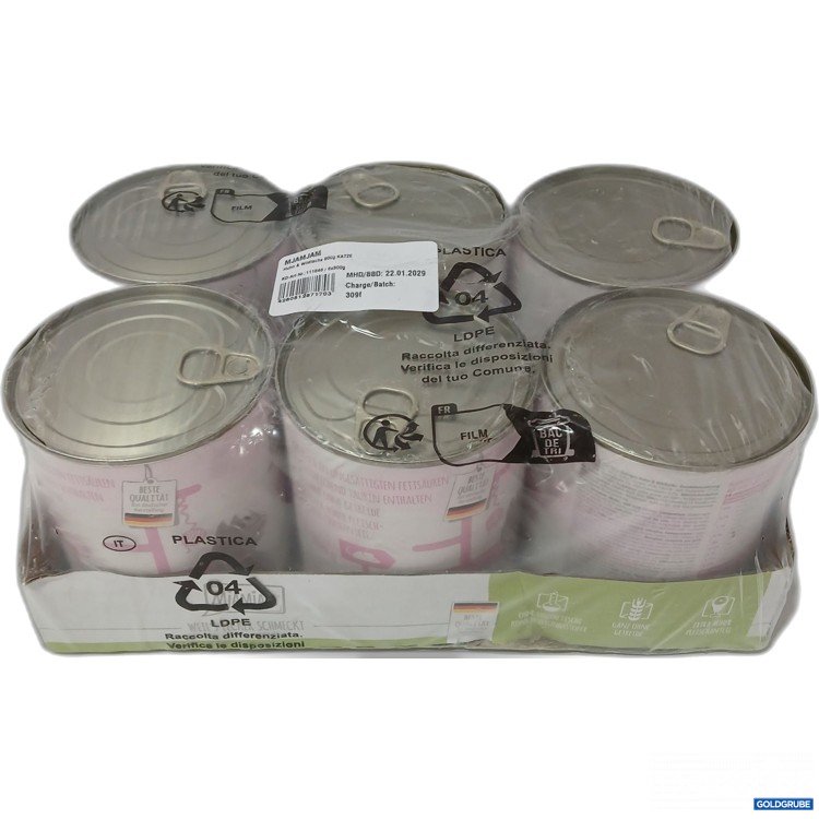 Artikel Nr. 980180: Mjamjam Katzenfutter Huhn & Wildlachs 6×800g