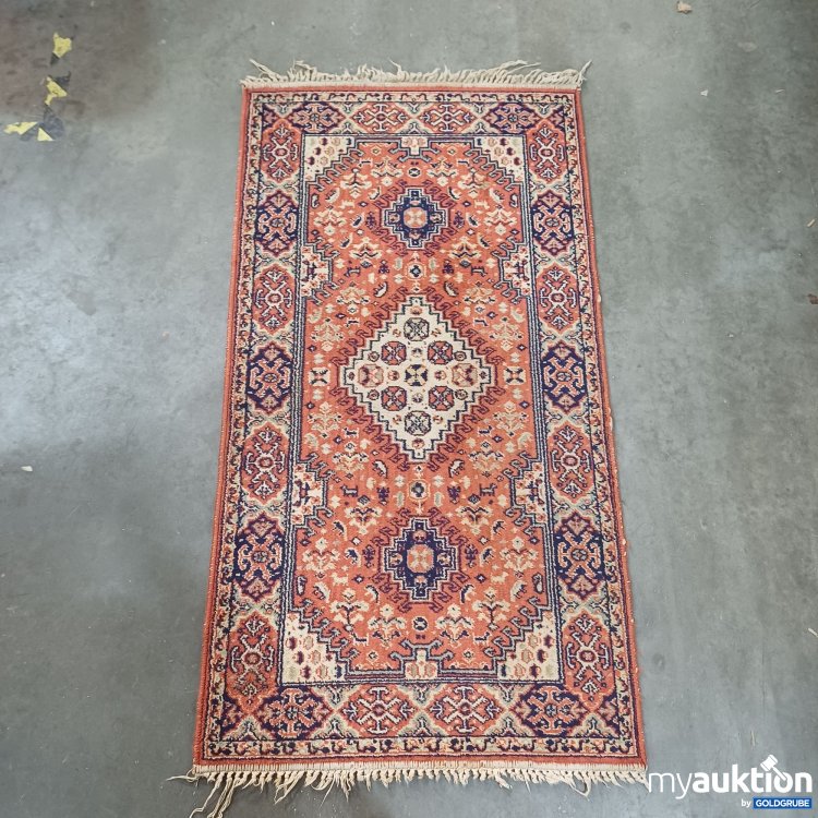 Artikel Nr. 983180: Vintage-Orientteppich Kazak-Stil mit Fransen ca.140×70cm