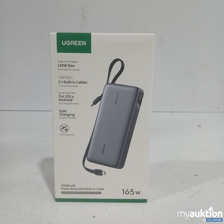 Artikel Nr. 986180: Ugreen Power Bank with Built-in Cable 165W 