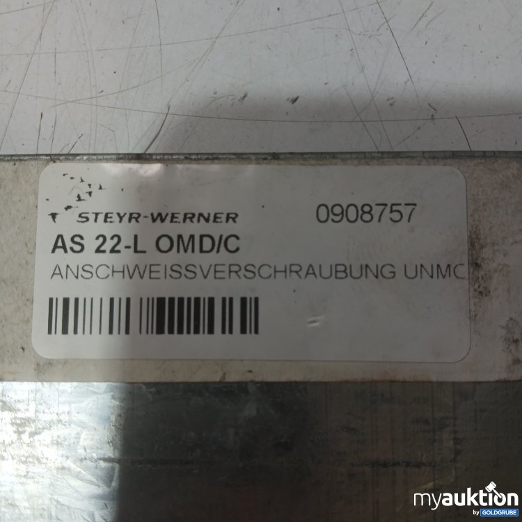 Artikel Nr. 469181 Artikel Nr. 469181: Steyr-Werner AS 22-L OMD/C Anschweißverschraubung