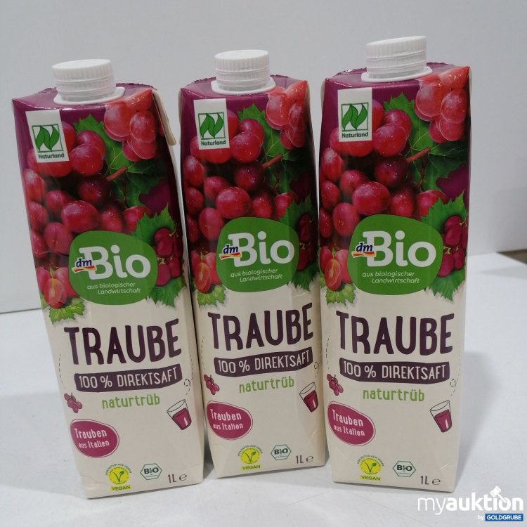 Artikel Nr. 875181: DmBio Traubensaft 3x1L
