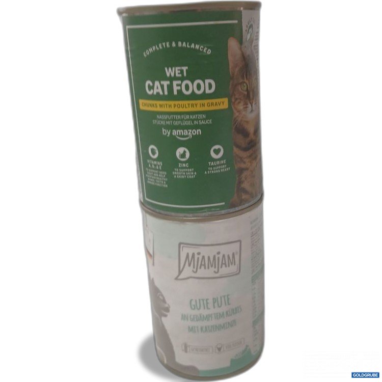 Artikel Nr. 933181: amazon Wet Cat Food Stücke mit Geflügel in Sauce & Mjamjam pute