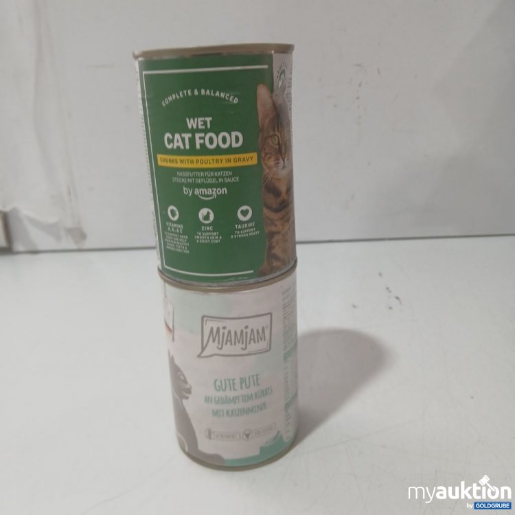 Artikel Nr. 933181: amazon Wet Cat Food Stücke mit Geflügel in Sauce & Mjamjam pute