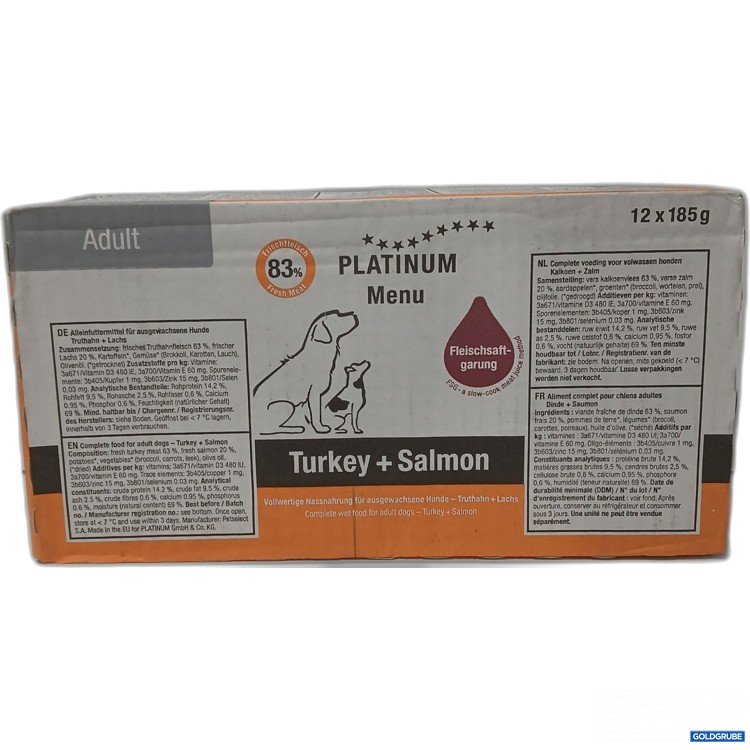 Artikel Nr. 973181: Platinum Menu Adult Turkey + Salmon 12×185g