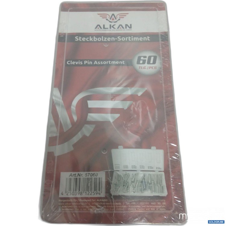 Artikel Nr. 887182 Artikel Nr. 887182: Alkan Steckbolzen-Sortiment 60Tlg.