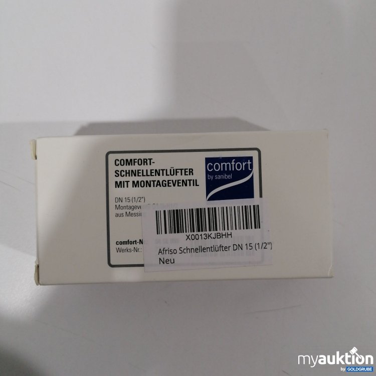 Artikel Nr. 898182: Comfort Schnellentlüfter mit Montageventil DN15
