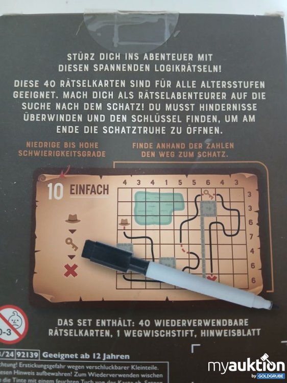 Artikel Nr. 938182 Artikel Nr. 938182: moses MISSION GOLD LOGIKRÄTSEL 40 Karten
