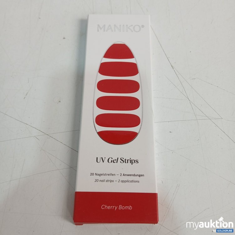 Artikel Nr. 467183 Artikel Nr. 467183: MANIKO UV Gel Strips 20 Nagelstreifen Cherry Bomb