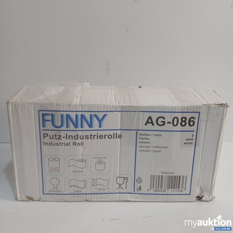 Artikel Nr. 526183 Artikel Nr. 526183: FUNNY Putz-Industrierolle 2 Rollen weiß ø27cm 1000Blatt Kern ø7cm