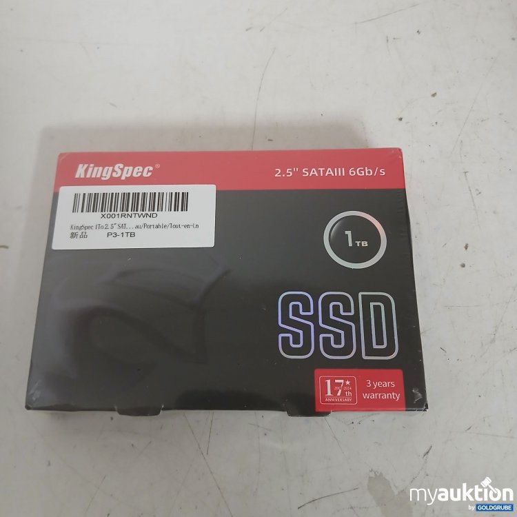 Artikel Nr. 819183 Artikel Nr. 819183: KingSpec 2.5 SATA lll 1TB