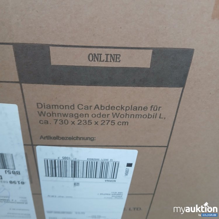 Artikel Nr. 834183 Artikel Nr. 834183: Diamond Car Abdeckplane für Wohnwagen oder Wohnmobil L ca.730x235x275cm