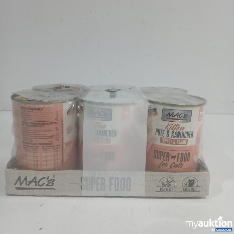 Artikel Nr. 869183 Artikel Nr. 869183: Macs Superfood Kitten Pute&Kaninchen 6x400g