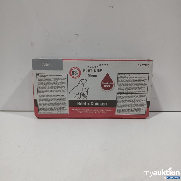 Artikel Nr. 973183: Platinum Menu Adult Beef + Chicken 12×90g
