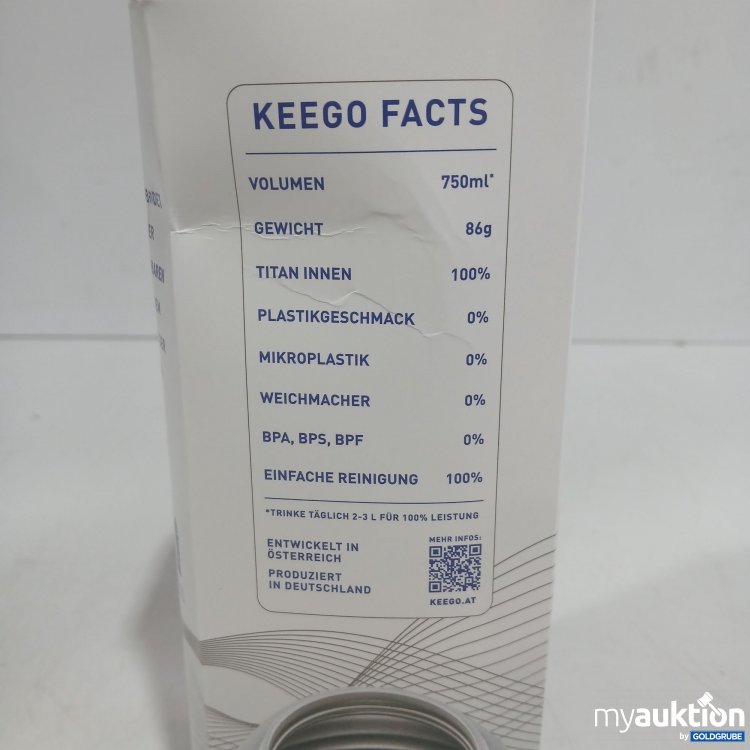 Artikel Nr. 986183: Keego Univerfälschter Geschmack Wasserflasche 750ml 