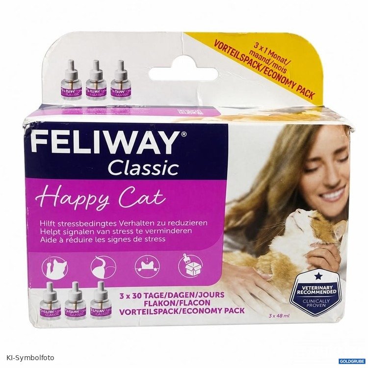 Artikel Nr. 471184: Feliway Classic Happy Cat 3 x 48 ml Vorteilspack