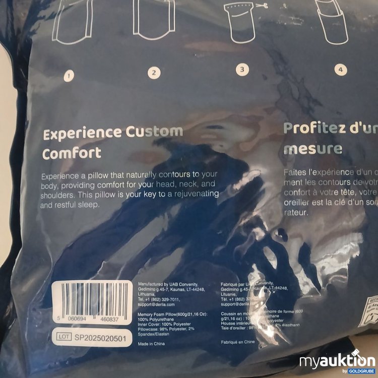 Artikel Nr. 922184: Derila Kissen Memory Foam Standard
