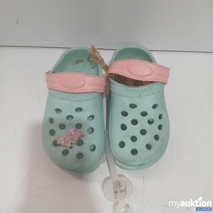 Artikel Nr. 940184: Antonio Kinderschuhe Clogs hellblau und pink Größe 31 gebraucht