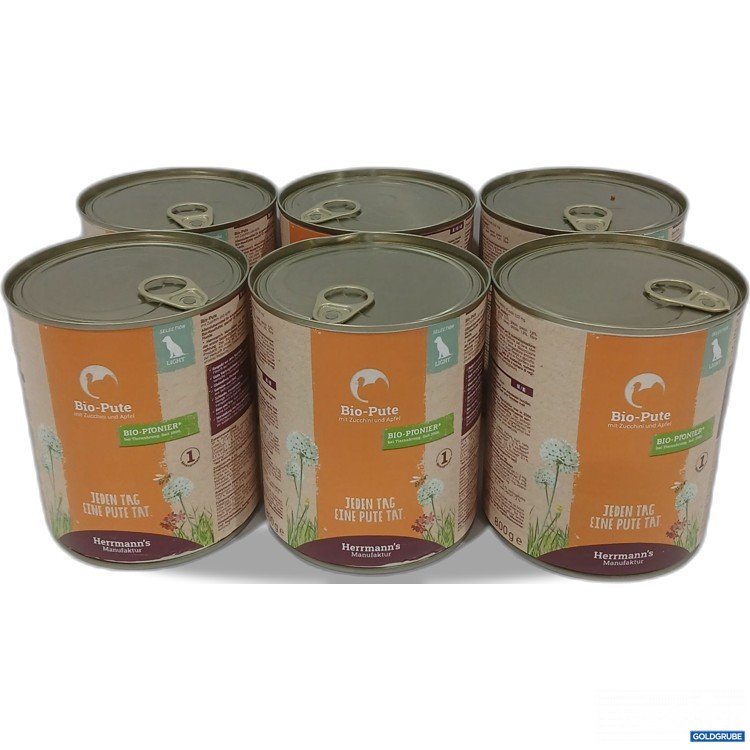 Artikel Nr. 973184: Herrmanns Bio Pute mit Zucchini und Apfel 6×800g