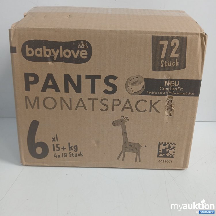 Artikel Nr. 992184: Babylove Pants Monatspackung 6xl 4x18Stk