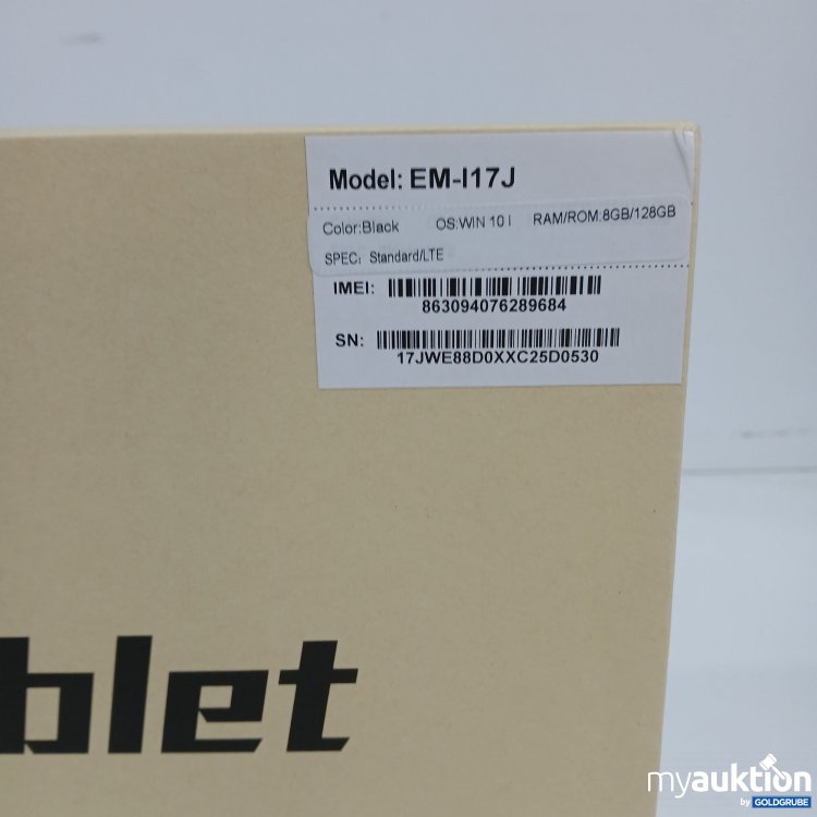 Artikel Nr. 444185 Artikel Nr. 444185: Rugged Tablet EM-I17J Black