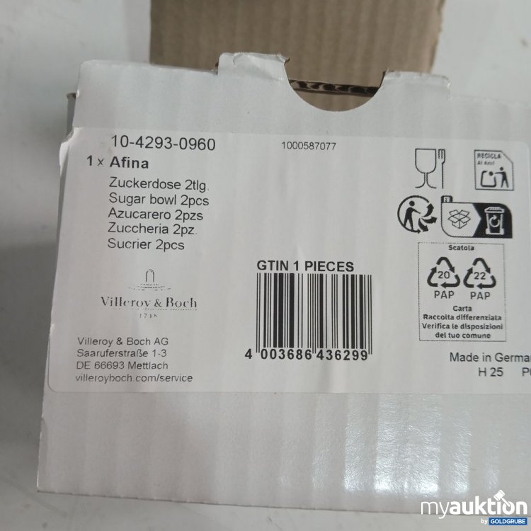Artikel Nr. 447185 Artikel Nr. 447185: Villeroy & Boch Afina Zuckerdose 2 tlg