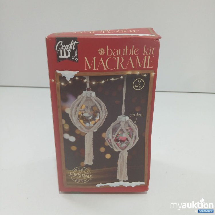 Artikel Nr. 857185 Artikel Nr. 857185: Craft ID Bauble Kit Macrame 2 Stück