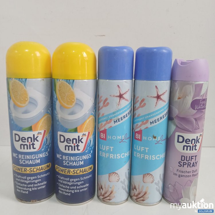 Artikel Nr. 981185: 2x Denkmit WC Reinigungsschaum, 2x BiHome Lufterfrischer, Denkmit Duftspray