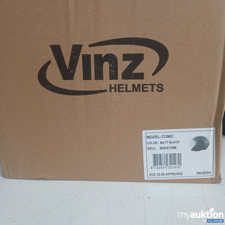 Artikel Nr. 992185: Vinz Helmets Model Como Matt-Schwarz BIS474M