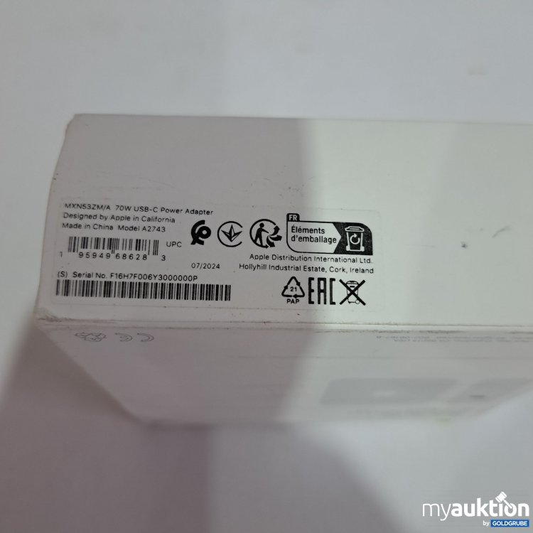 Artikel Nr. 428186: Apple USB Adapter 70W, ZM826 12931 A