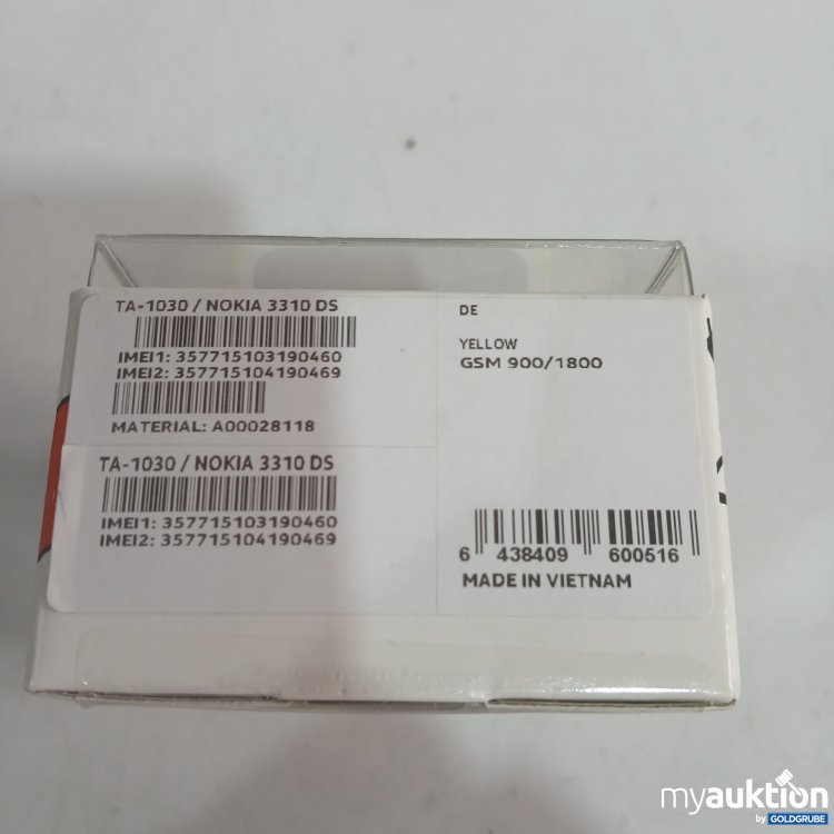 Artikel Nr. 443186: Nokia Yellow GSM 900/180 