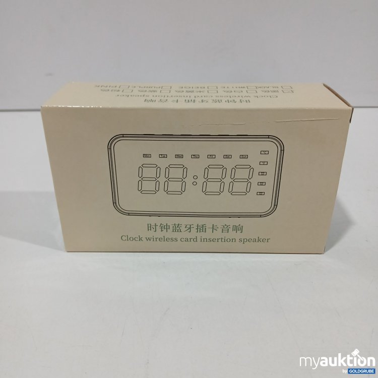 Artikel Nr. 867186: Clock wireless card insertion speaker 