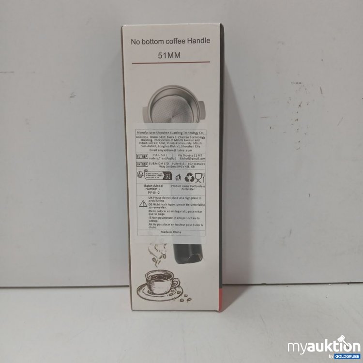 Artikel Nr. 933186: No bottom coffee Handle 51MM
