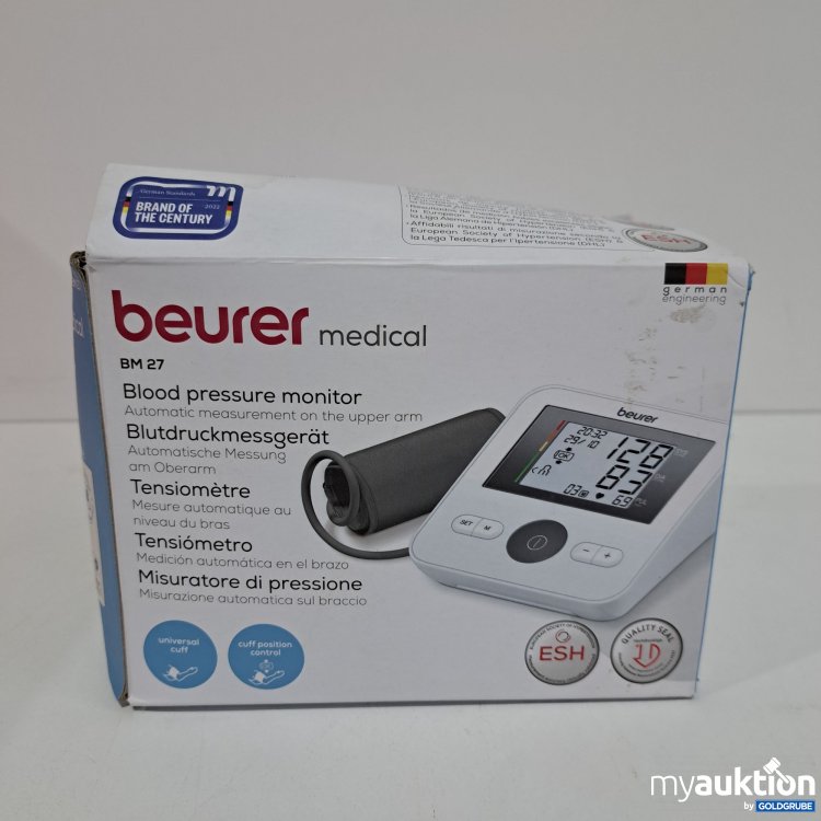 Artikel Nr. 428187 Artikel Nr. 428187: Beurer medical Blutdruckmessgerät BM27