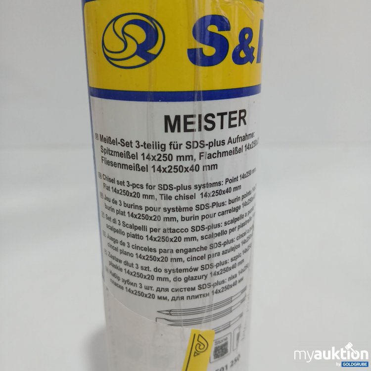 Artikel Nr. 438187: S&R Meister Meißel Set 3teilig für SDS plus 