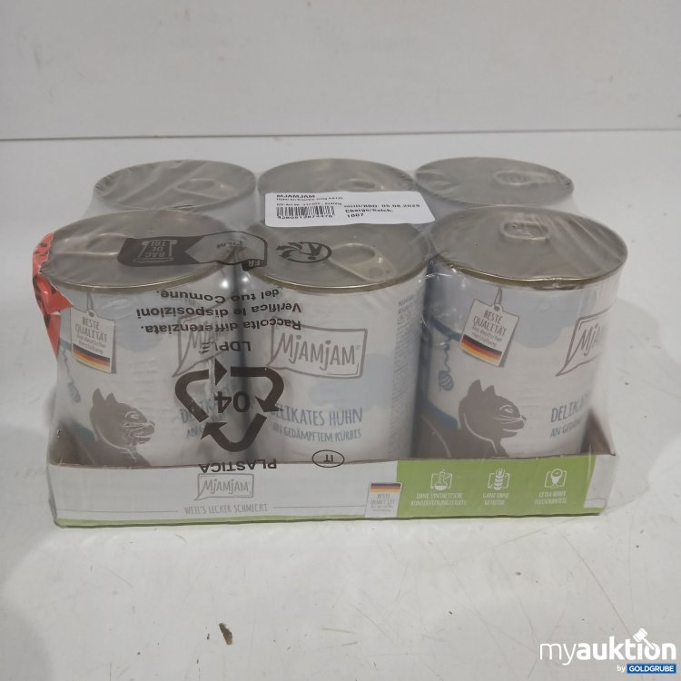 Artikel Nr. 463187: Mjamjam Katzenfutter Huhn an Kürbis 6x400g 