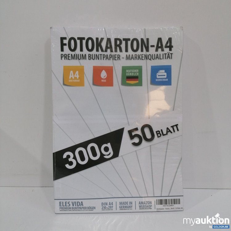 Artikel Nr. 850187: Eles Vida Fotokarton A4, 300g, 50 Blatt 
