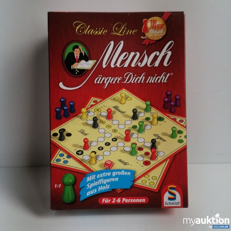 Artikel Nr. 860187 Artikel Nr. 860187: Schmidt Mensch ärgere dich nicht, mit extra großen Spielfiguren aus Holz