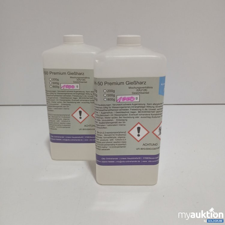 Artikel Nr. 870187: SGH-50 Premium Gießharz 2x1000g
