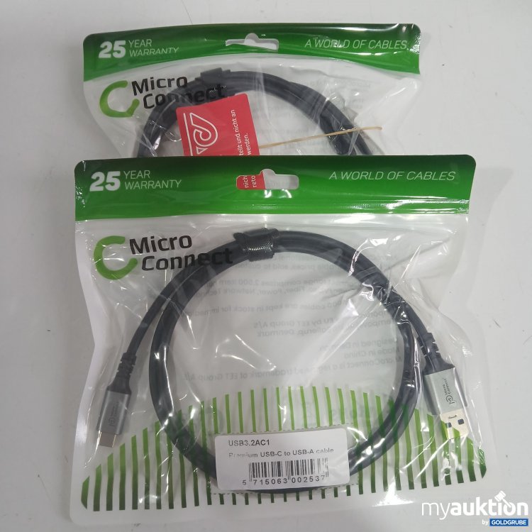 Artikel Nr. 874187: Micro Connect Premium USB-C to USB-A Cable 2Stk