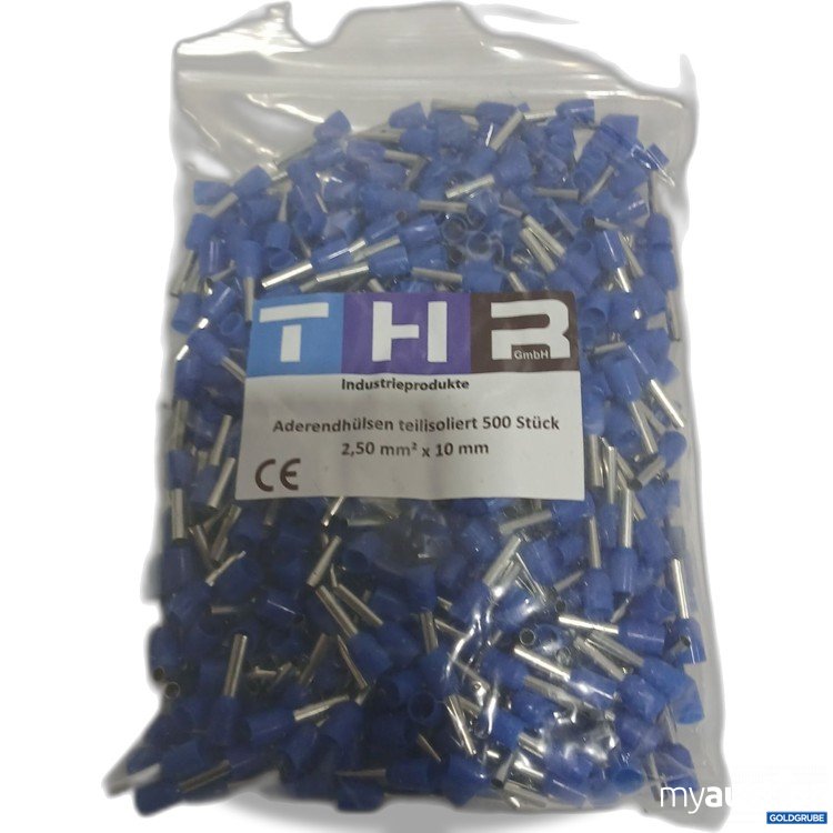 Artikel Nr. 887187 Artikel Nr. 887187: THR Aderendhülsen teilisoliert 500 Stück 2,50mm² x10mm