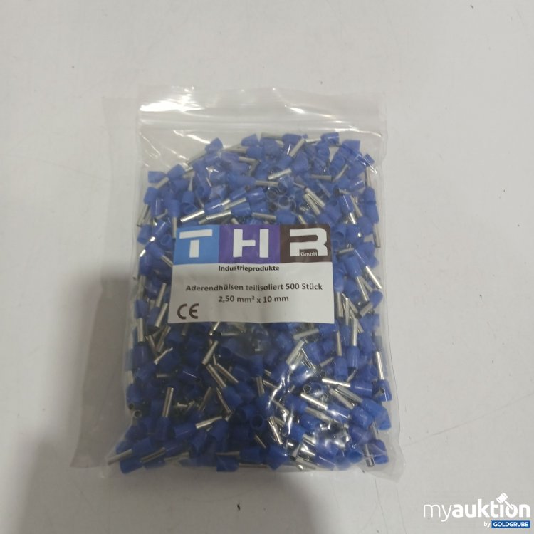 Artikel Nr. 887187 Artikel Nr. 887187: THR Aderendhülsen teilisoliert 500 Stück 2,50mm² x10mm