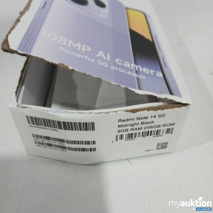 Artikel Nr. 905187: Redmi Note 14 5g Midnight Black 8GB RAM 256GB Rom 