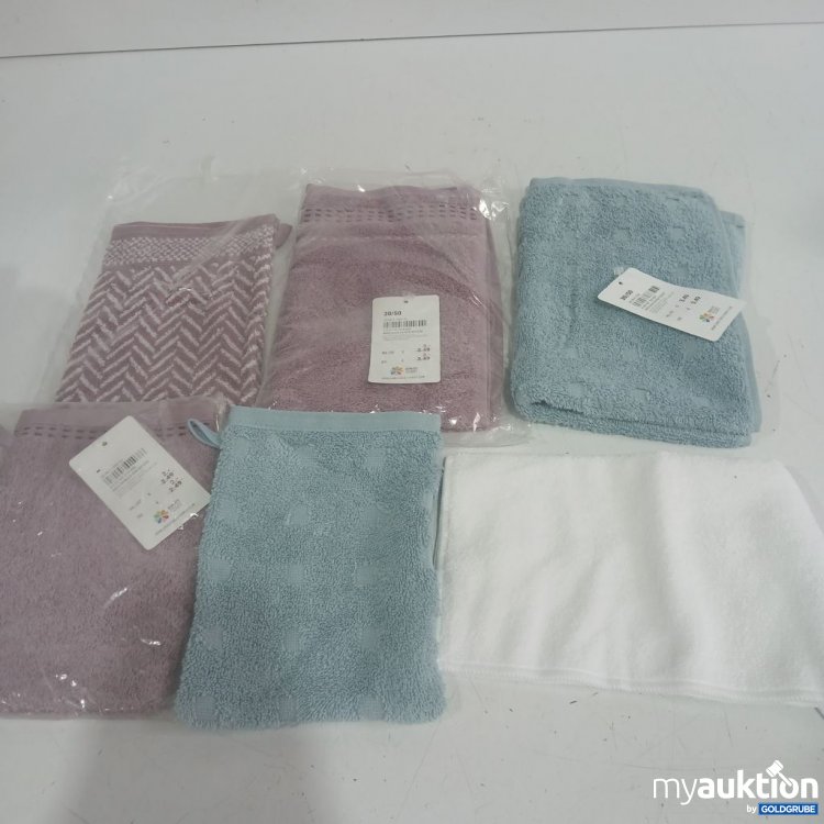 Artikel Nr. 939187 Artikel Nr. 939187: Diverse Waschlappen 3Stk & Handtuch 2Stk 30x50