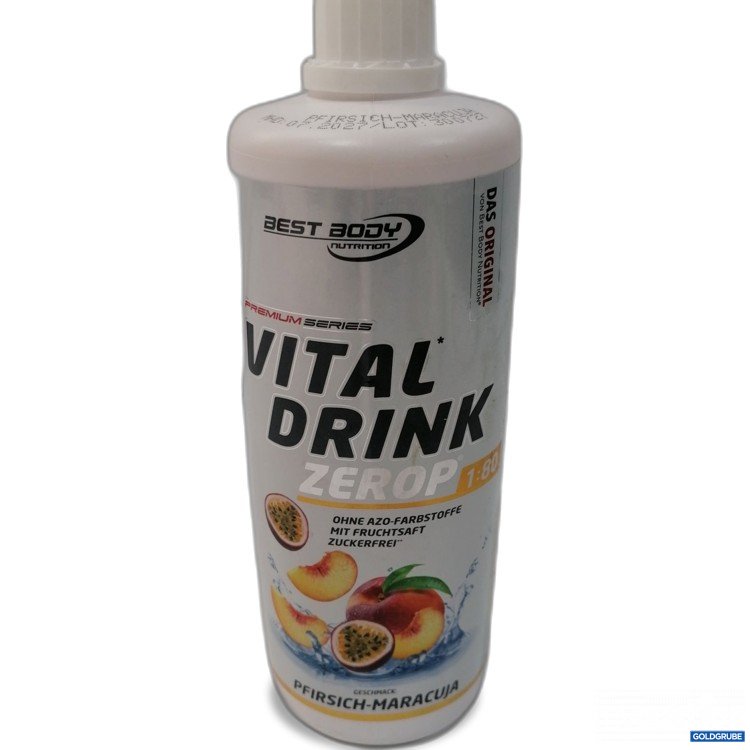 Artikel Nr. 950187: Best Body Nutrition Vitaldrink ZeroP Pfirisch - Maracuja 1L