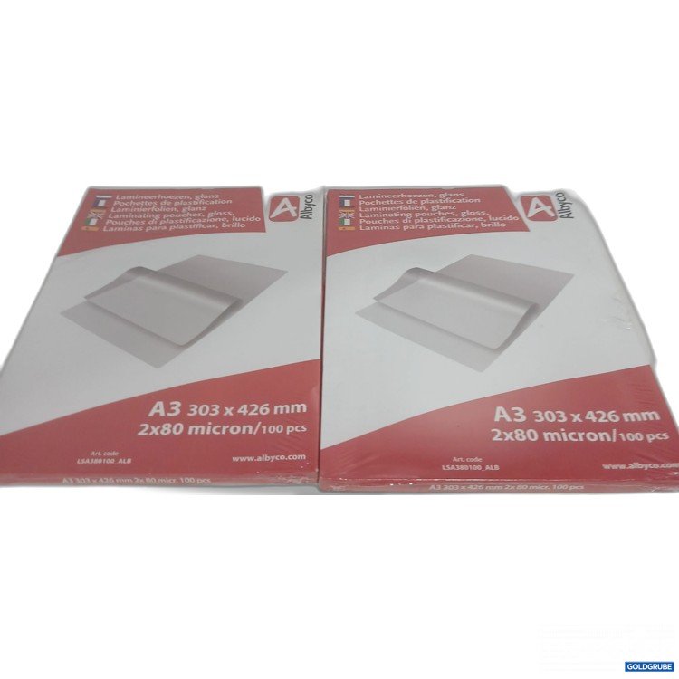 Artikel Nr. 986187 Artikel Nr. 986187: Albyco A3 Laminierfolien glanz je 100Stk