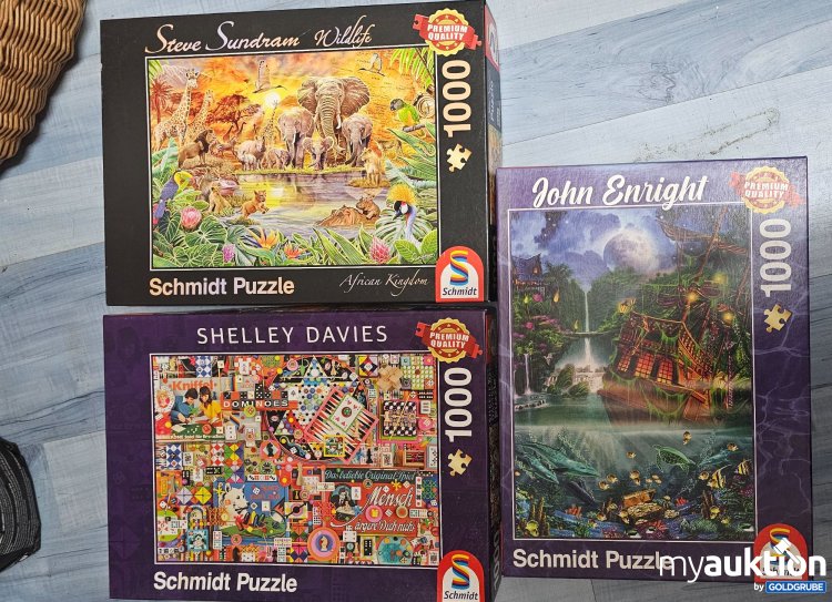 Artikel Nr. 397188: Puzzleset 3Stk zu je 1000 Teile Schmidt