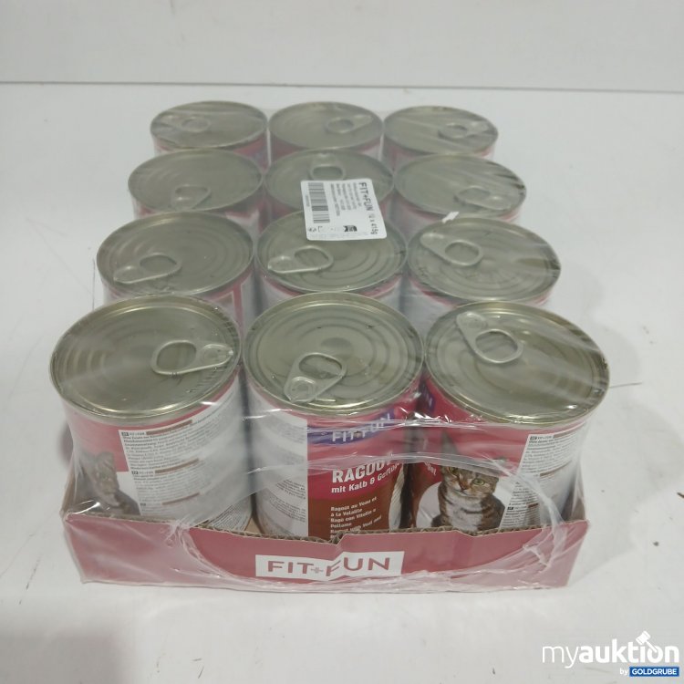 Artikel Nr. 463188: Fit+Fun Katzenfutter Ragout mit Kalb & Geflügel 12x415g 