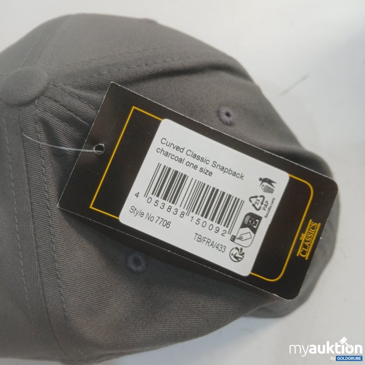 Artikel Nr. 526188: Kroswang Snapback Cap Curved Classic Charcoal One Size