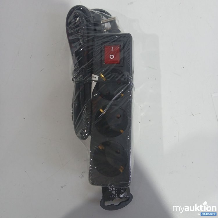 Artikel Nr. 874188: 3er Steckdose mit Klippschalter schwarz 